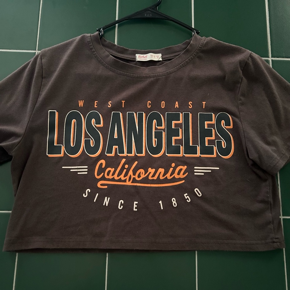 ROMWE West Coast Los Angeles Crop Top